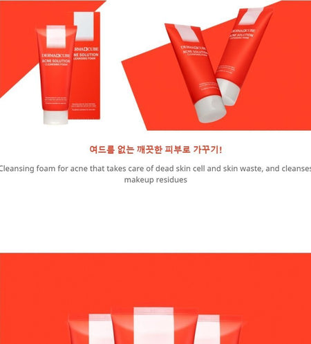 Farm Stay - Dermacube Acne Solution Cleansing Foam, 180ml, 238 g, 8809657121135