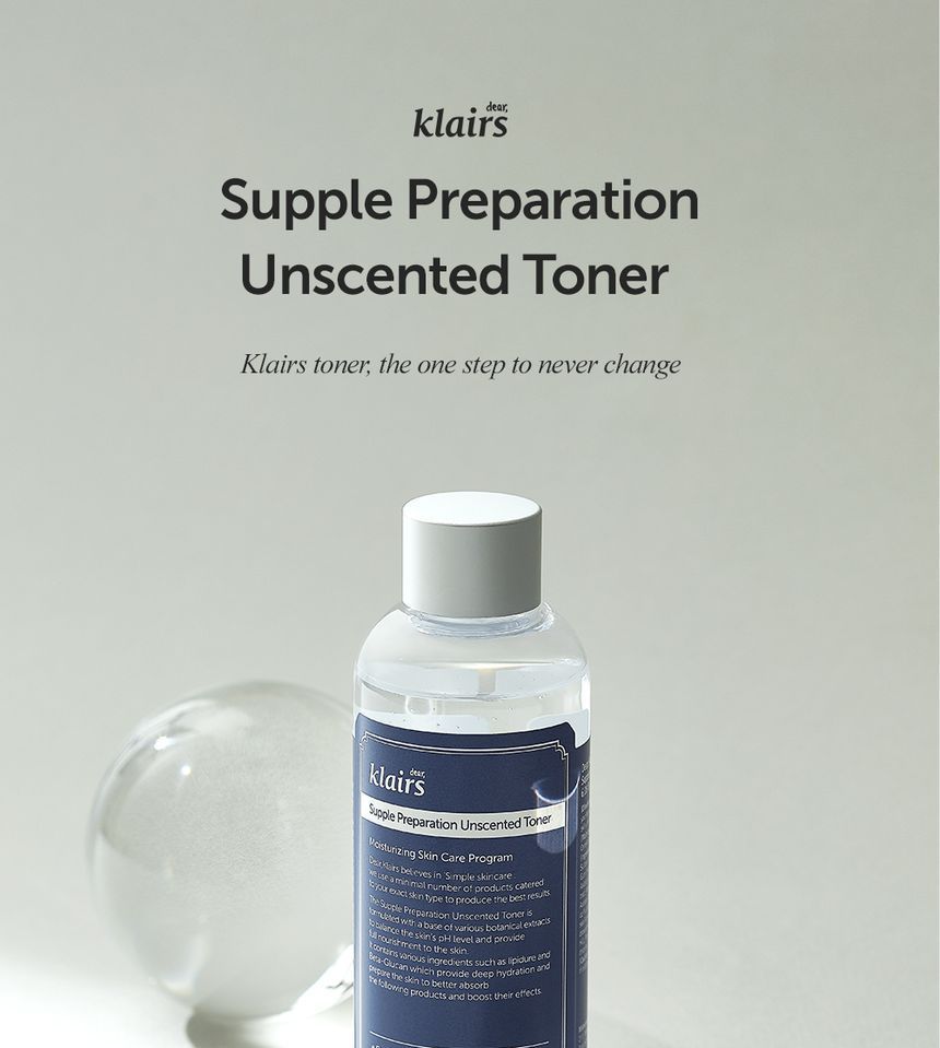 Dear, Klairs - Supple Preparation Unscented Toner MINI, 30ml, 50 g, 8809572890864