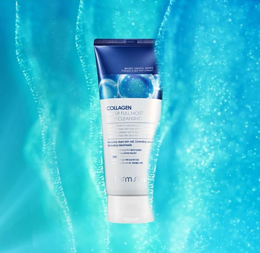 Farm Stay - Collagen Water Full Moist Deep Cleansing Foam, 180ml, 225 g, 8809480770968