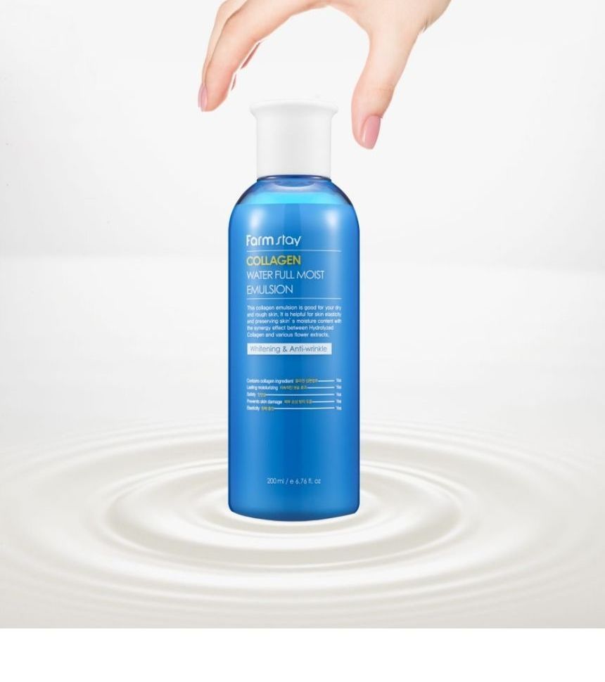 Farm Stay - Collagen Water Full Moist Emulsion, 200ml, 269 g, 8802221002175