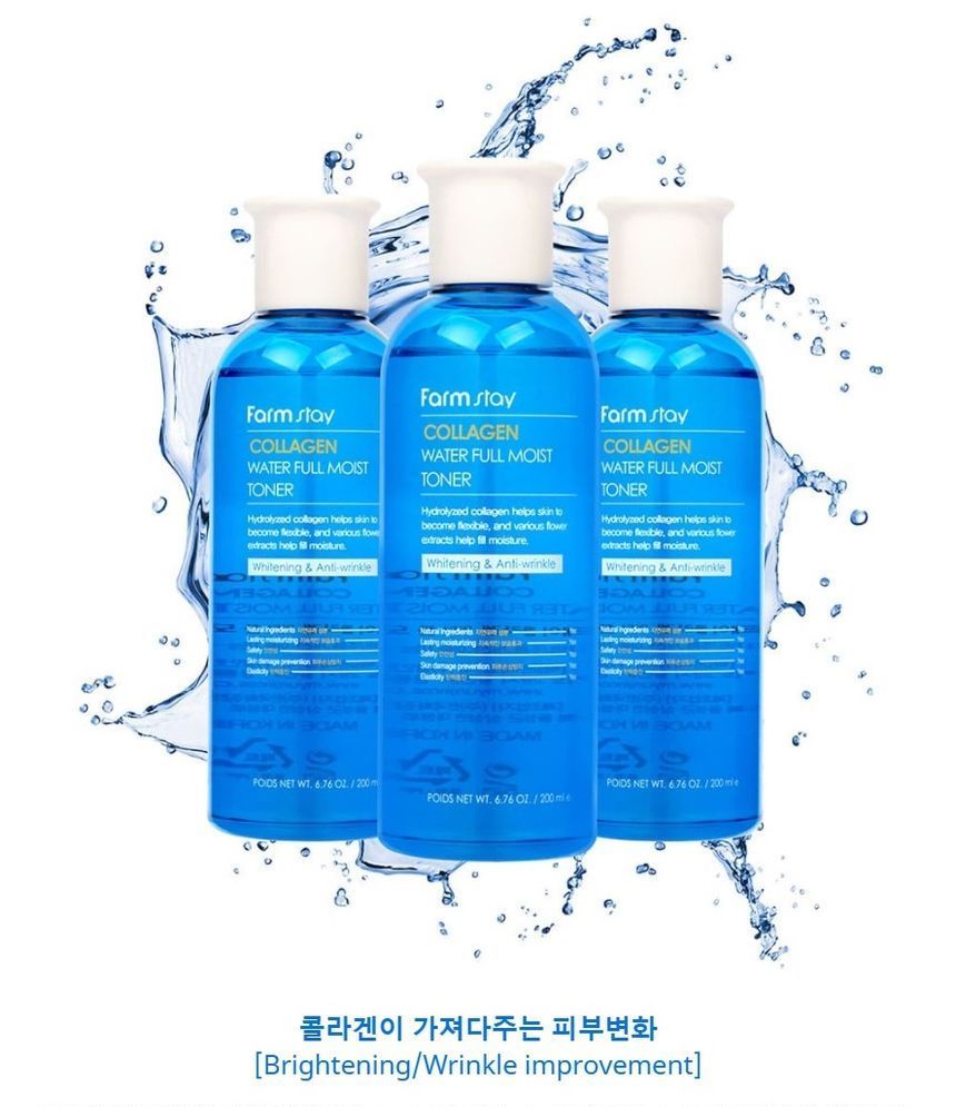 Farm Stay - Collagen Water Full Moist Toner, 200ml, 266 g, 8802221002168