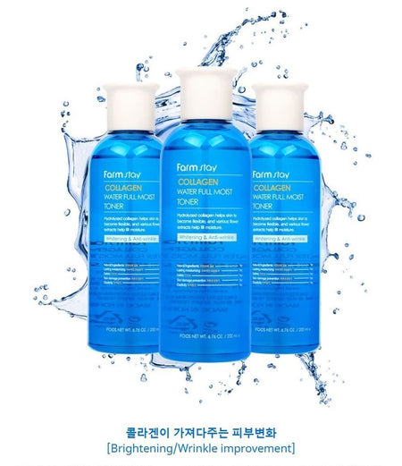 Farm Stay - Collagen Water Full Moist Toner, 200ml, 266 g, 8802221002168