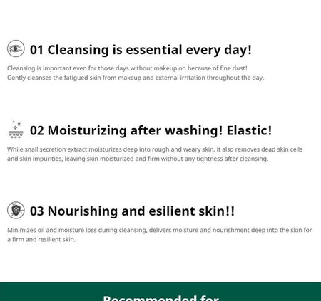Farm Stay - Escargot Noblesse Intensive Cleansing Foam, 180ml, 221 g, 8809469772136