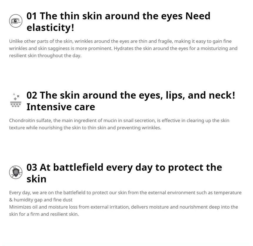 Farm Stay - Escargot Noblesse Intensive Eye Cream, 50ml, 228 g, 8809317289281