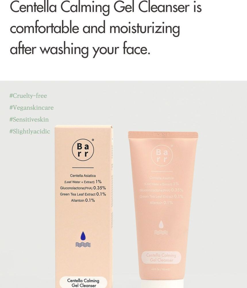 Barr - Centella Calming Gel Cleanser, 120ml, 162 g, 8809738311790