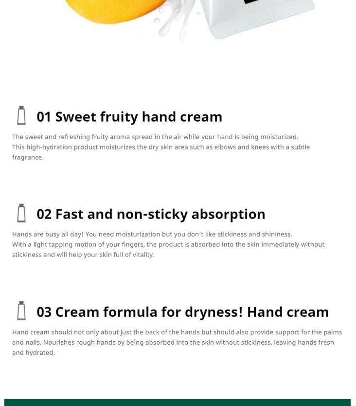 Farm Stay - Tropical Fruit Hand Cream Mango & Shea Butter, 50ml, 62 g, 8809638300399