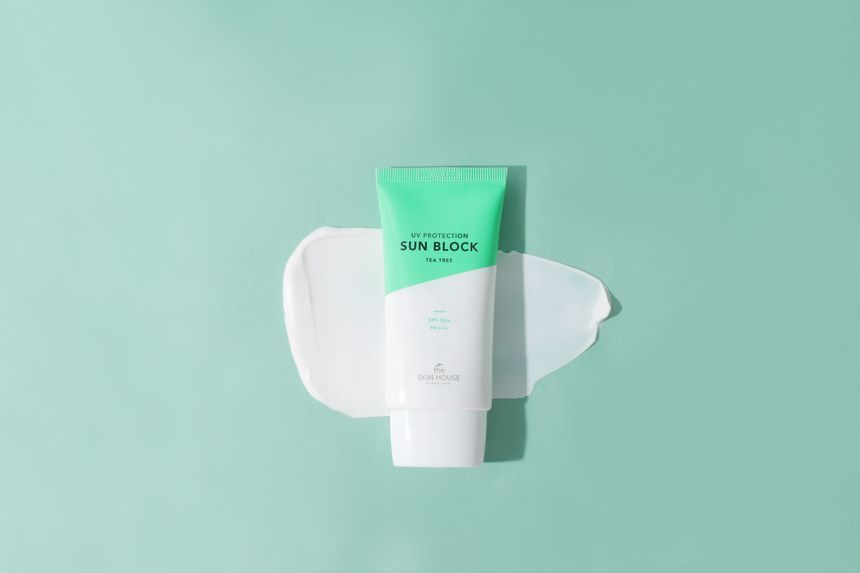 the SKIN HOUSE - UV Protection Sun Block Tea Tree, 50ml, 72 g, 8809080821473