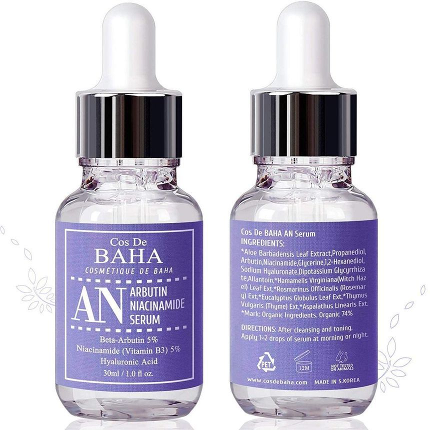 Cos De BAHA - AN Arbutin Niacinamide Serum, 30ml, 67 g, 8809240318324