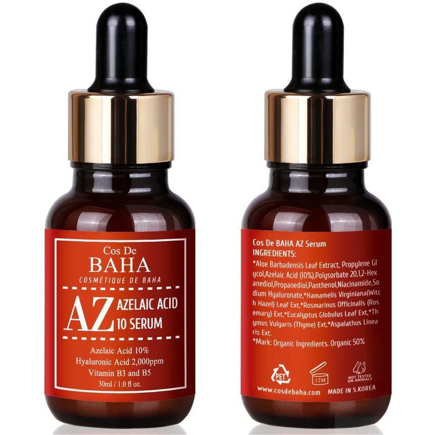 Cos De BAHA - AZ Azelaic Acid 10 Serum, 30ml, 69 g, 8809240318126