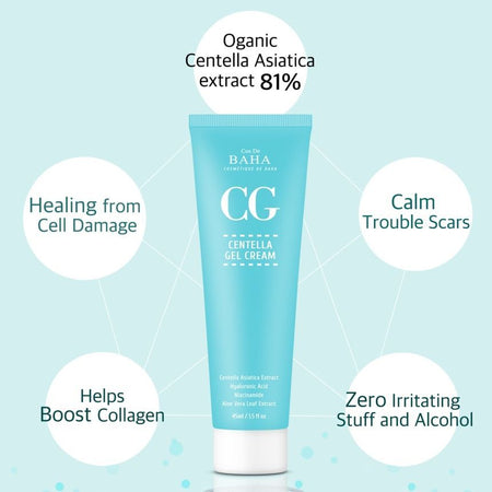 Cos De BAHA - CG Centella Gel Cream, 45ml, 65 g, 8809240318430