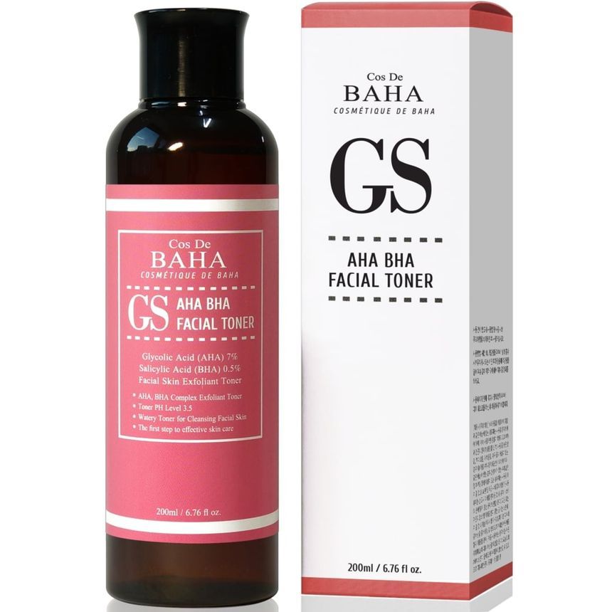 Cos De BAHA - GS AHA BHA Facial Toner, 200ml, 255 g, 8809240318249