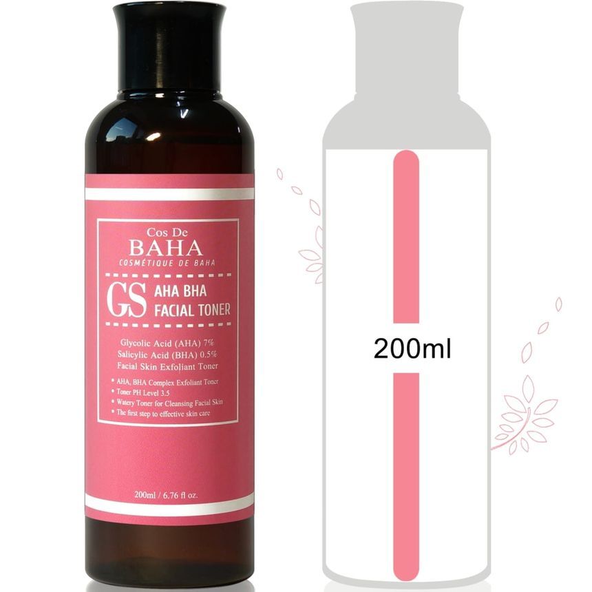 Cos De BAHA - GS AHA BHA Facial Toner, 200ml, 255 g, 8809240318249