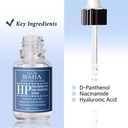 Cos De BAHA - HP Hyaluronic Acid B5 (D-Panthenol) Serum, 30ml, 67 g, 8809240318089