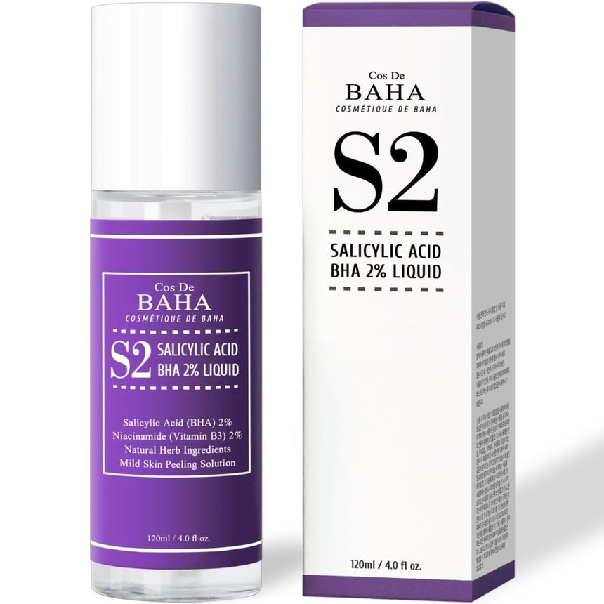 Cos De BAHA - S2 Salicylic Acid BHA 2% Liquid, 120ml, 172 g, 8809240318232