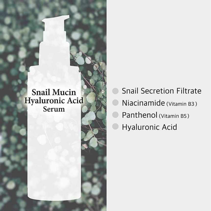 Cos De BAHA - SH Snail Mucin Hyaluronic Acid Serum, 120ml, 172 g, 8809240318102
