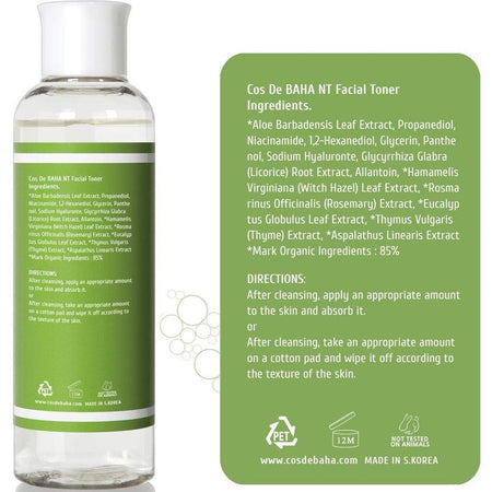 Cos De BAHA - NT Niacinamide Facial Toner, 200ml, 254 g, 8809240318188