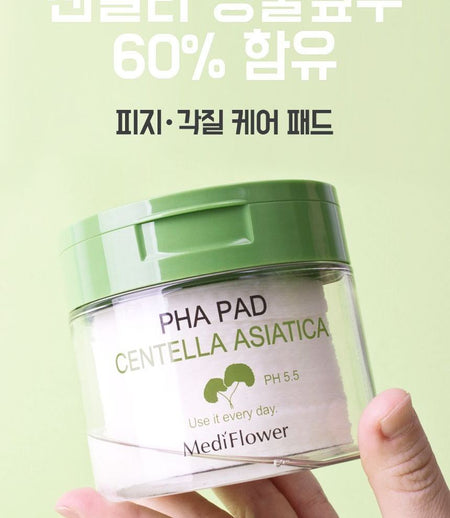 MediFlower - Centella Asiatica PHA Pad, 60 pcs, 292 g, 8809731950590