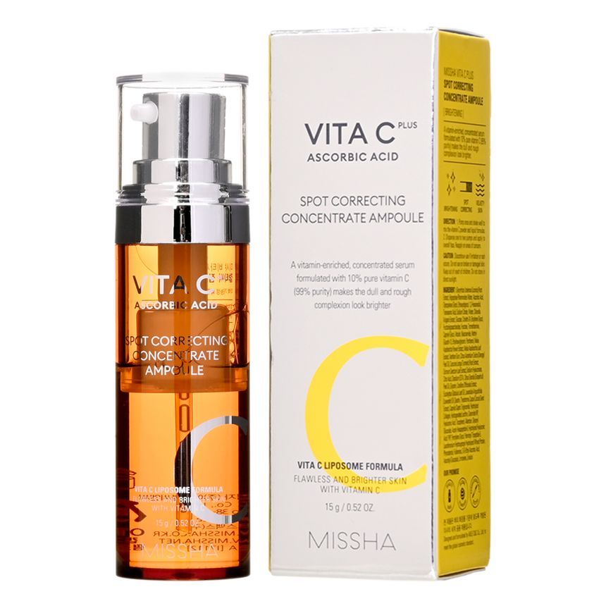 MISSHA - Vita C Plus Spot Correcting Concentrate Ampoule, 15g, 48 g, 8809643523455