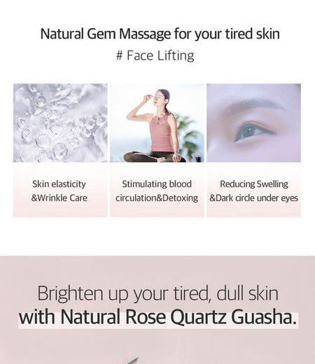 THE PURE LOTUS - Rose Quartz Guasha, 1 pc, 56 g, 8809079209602