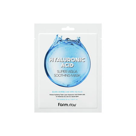 Farm Stay - Hyaluronic Acid Super Aqua Soothing Mask Set, 25ml x 10 sheets, 371 g, 8809783320228
