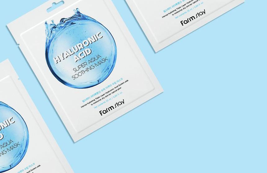 Farm Stay - Hyaluronic Acid Super Aqua Soothing Mask Set, 25ml x 10 sheets, 371 g, 8809783320228