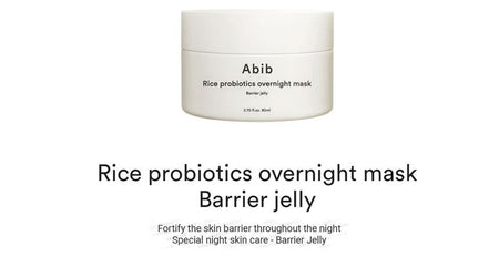 Abib - Rice Probiotics Overnight Mask Barrier Jelly, 80ml, 172 g, 8809750460940