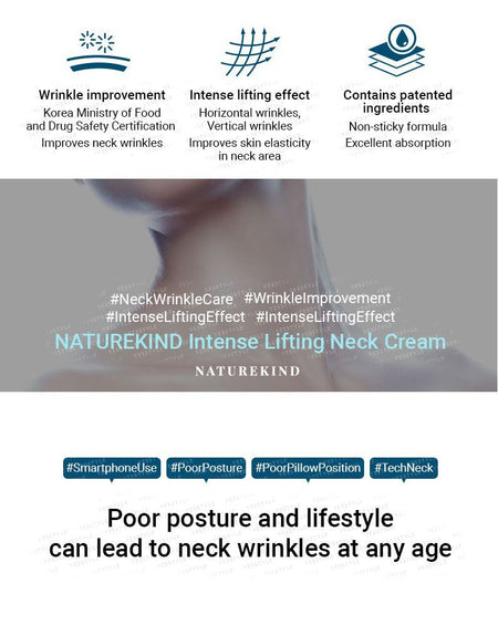 NATUREKIND - Intense Lifting Neck Cream, 50g, 70 g, 8809665912664