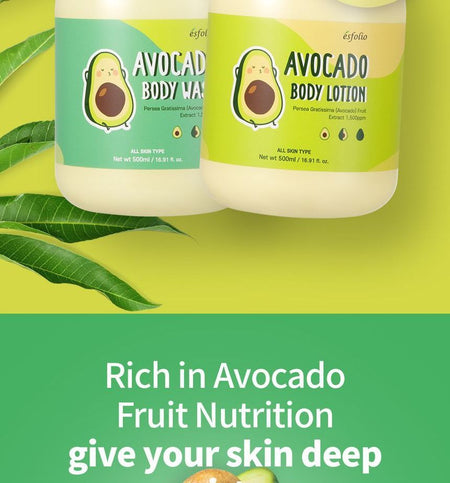 esfolio - Avocado Body Lotion, 500ml, 566 g, 8809589392726