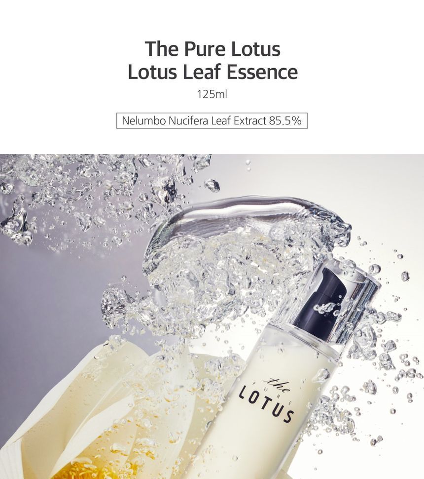 THE PURE LOTUS - Jeju Lotus Leaf Essence, 125ml, 211 g, 8809079206854