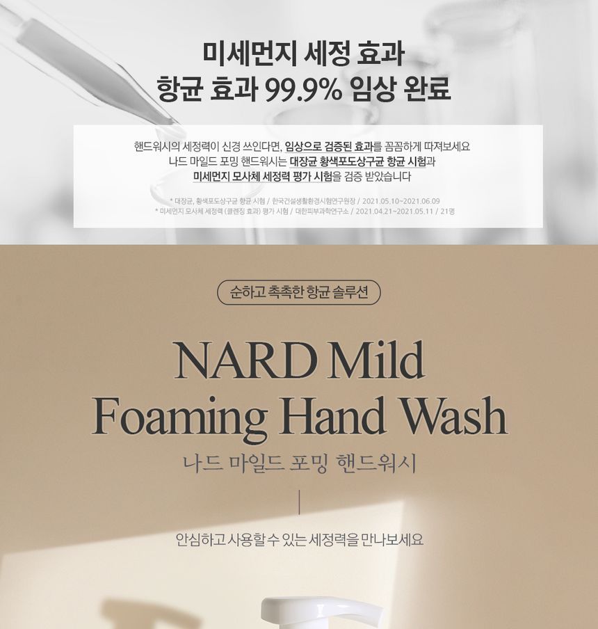 NARD - Mild Foaming Hand Wash Set, 250ml x 3 pcs, 1500 g, 8809487045878