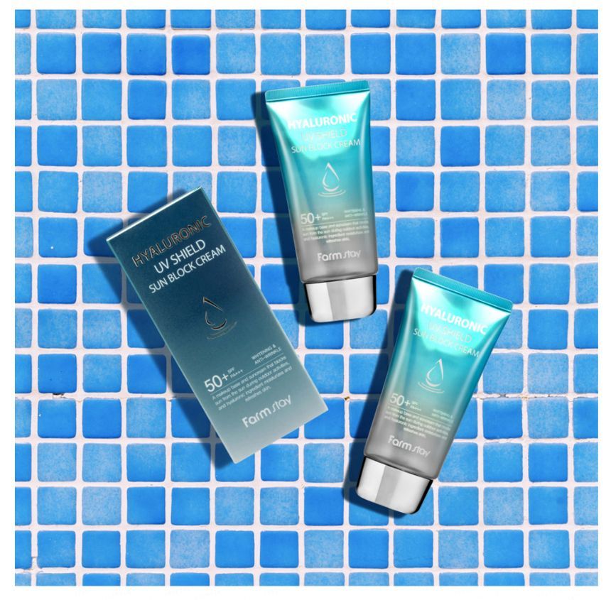 Farm Stay - Hyaluronic UV Shield Sun Block Cream, 70g, 97 g, 8809809804800