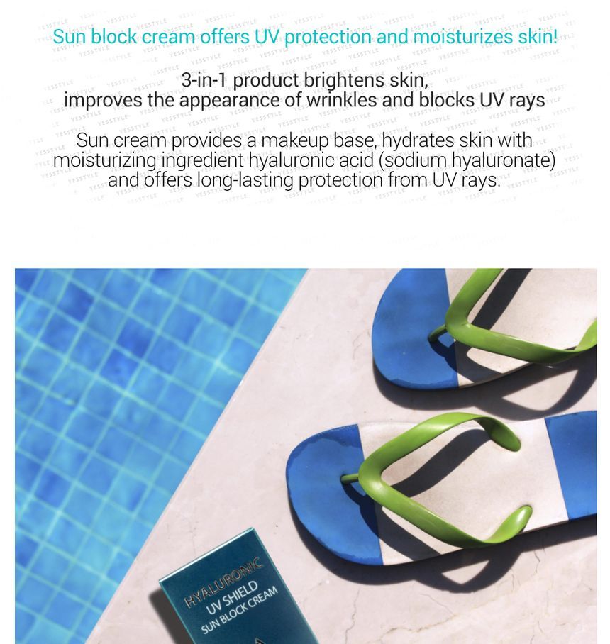 Farm Stay - Hyaluronic UV Shield Sun Block Cream, 70g, 97 g, 8809809804800