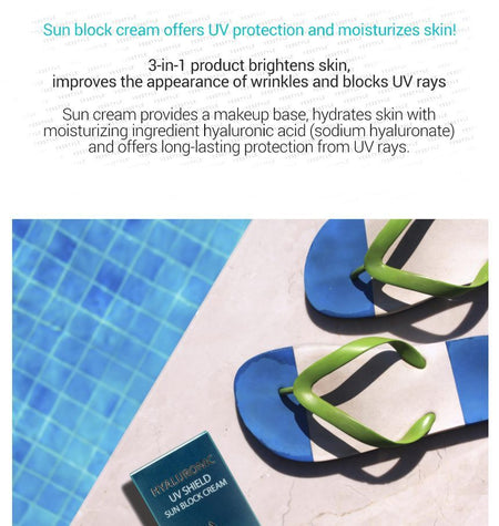 Farm Stay - Hyaluronic UV Shield Sun Block Cream, 70g, 97 g, 8809809804800