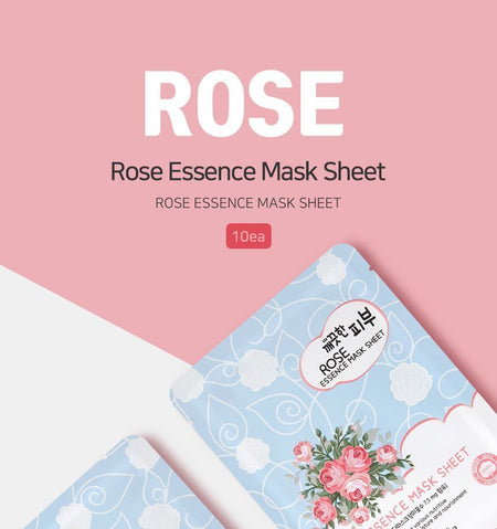 esfolio - Rose Essence Mask Sheet Set, 25ml x 10pcs, 341 g, 8809386886268