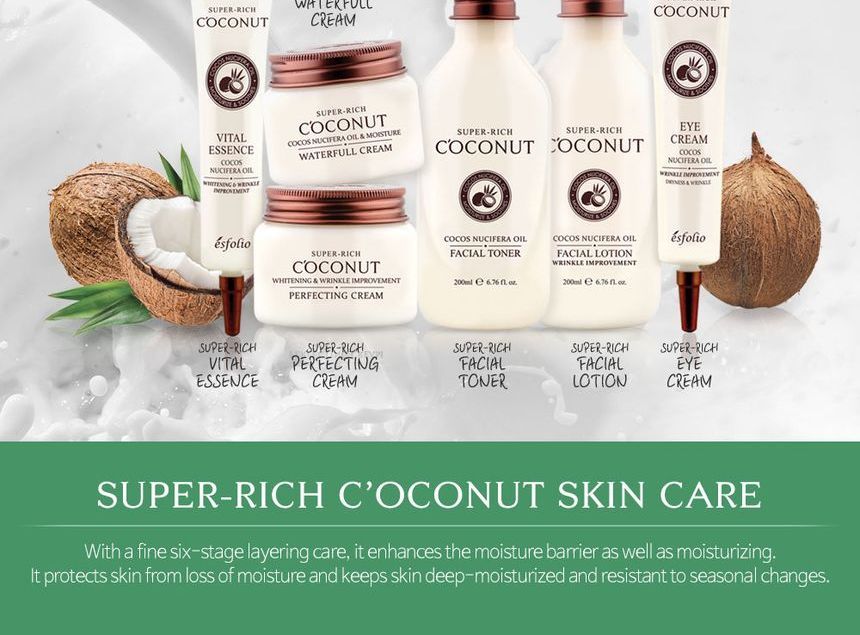 esfolio - Super-Rich Coconut Eye Cream, 40ml, 56 g, 8809386885308
