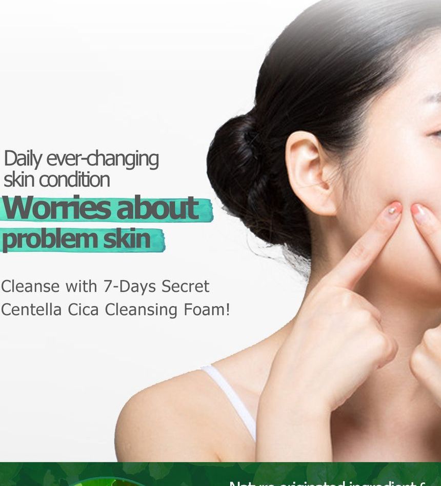 May Island - 7 Days Secret Centella Cica Cleansing Foam, 150ml, 186 g, 8809515402352