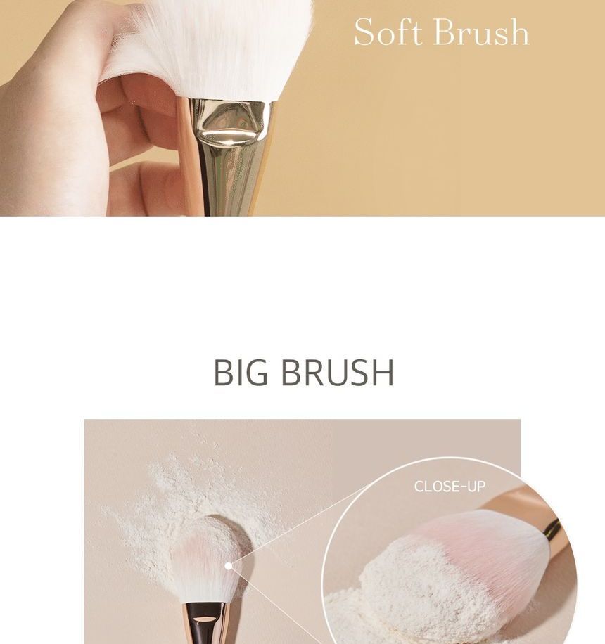 BLACK ROUGE - Powder Big Brush, 1 pc, 38 g, 8809464343348