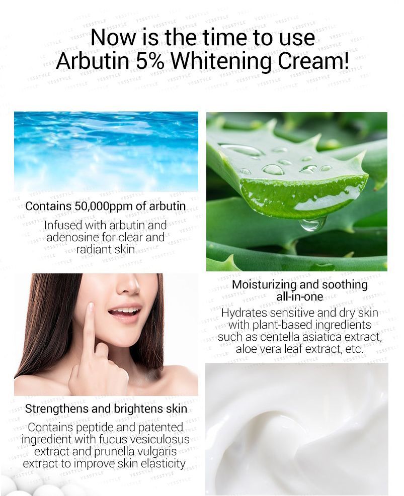 TOSOWOONG - Arbutin 5% Whitening Cream, 50g, 76 g, 8809179106009