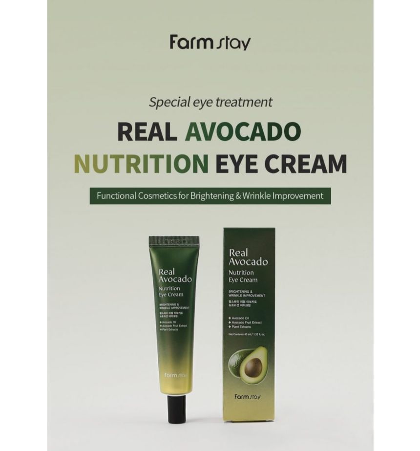 Farm Stay - Real Avocado Nutrition Eye Cream, 40ml, 100 g, 8809674691734