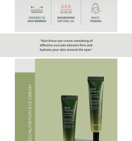 Farm Stay - Real Avocado Nutrition Eye Cream, 40ml, 100 g, 8809674691734