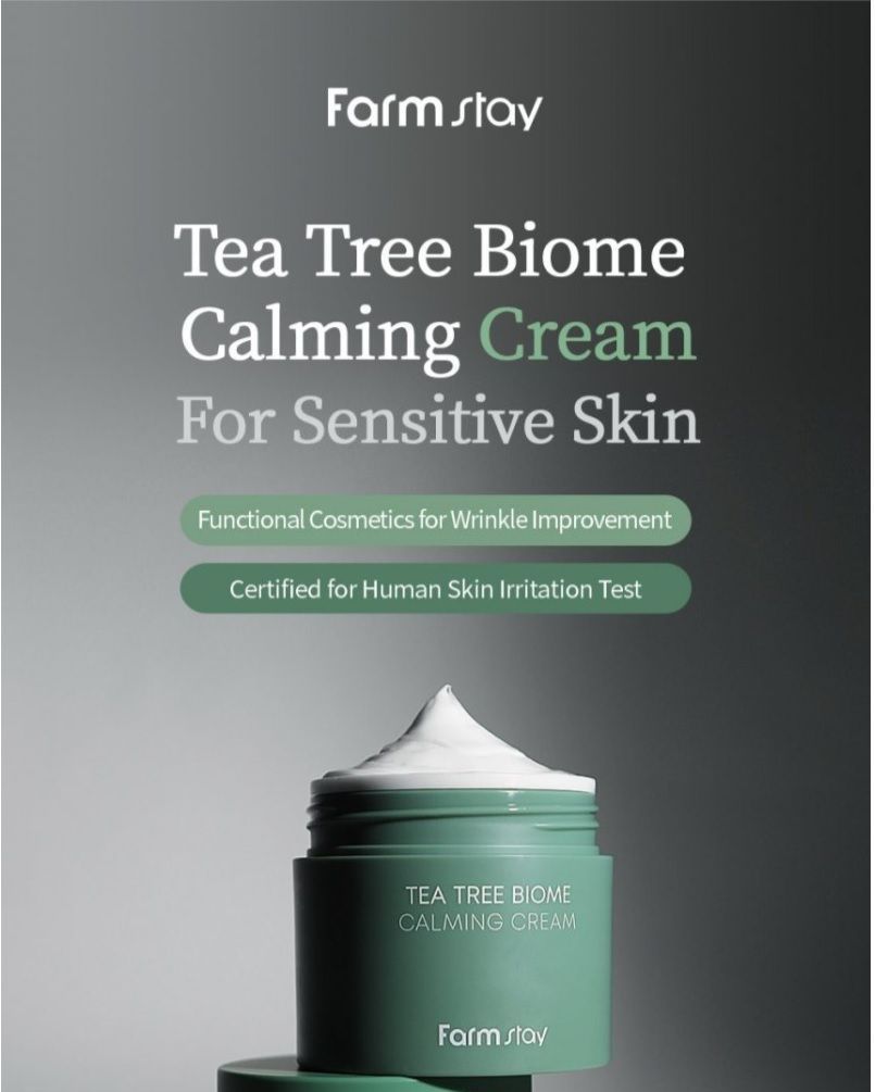 Farm Stay - Tea Tree Biome Calming Cream, 80ml, 204 g, 8809783321416