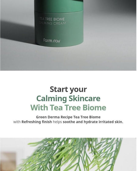 Farm Stay - Tea Tree Biome Calming Cream, 80ml, 204 g, 8809783321416