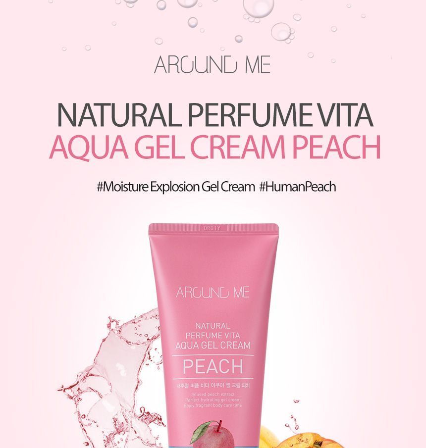 AROUND ME - Natural Vita Aqua Gel Cream Peach, 230ml, 255 g, 8803348037798