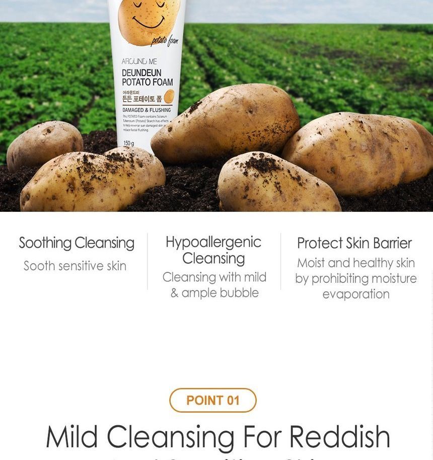 AROUND ME - Deundeun Potato Foam, 150ml, 172 g, 8803348030683
