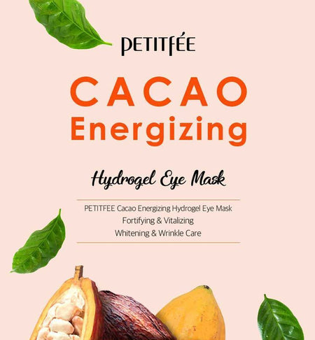 PETITFEE - CACAO Energizing Hydrogel Eye Mask, 60 patches, 179 g, 8809508850696