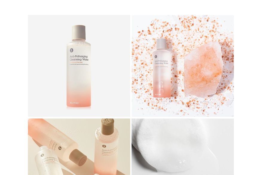 BLITHE - Anti-Polluaging Cleansing Water #Himalayan Pink Salt 250ml, 250ml, 304 g, 8809501660131