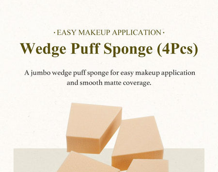 SKINFOOD - Wedge Puff, 4ea, 20 g, 8809221271617