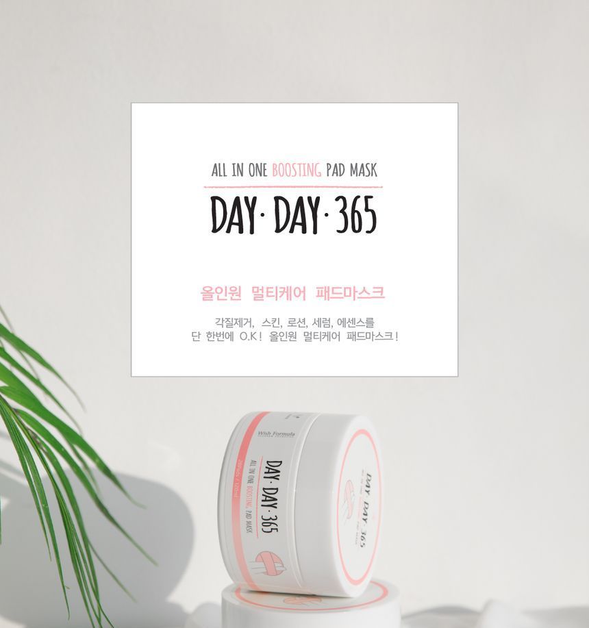 Wish Formula - Day Day 365 All in One Boosting Pad Mask 28pcs, 120ml, 224 g, 8809085957252