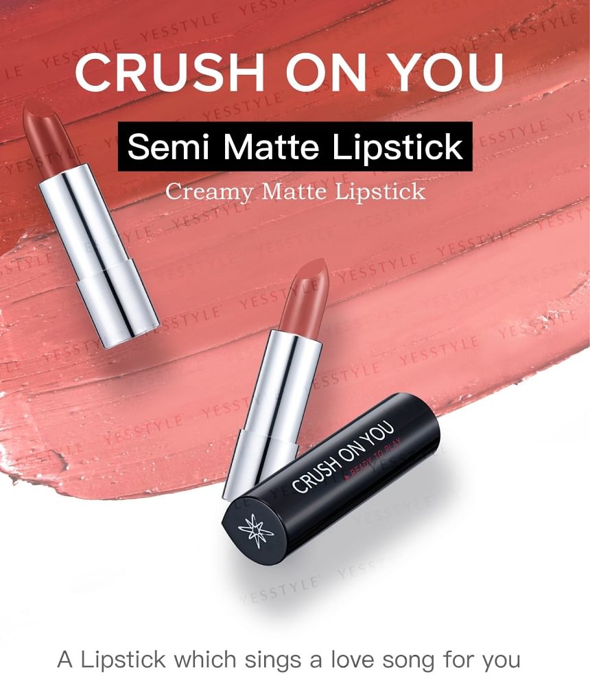 Ready to Shine - Crush On You Creamy Matte Lipstick 301 Take My Breath Away, 4g, 60 g, 4715104200787