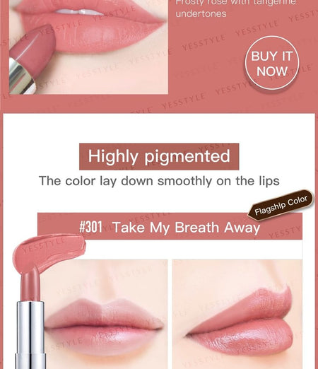Ready to Shine - Crush On You Creamy Matte Lipstick 301 Take My Breath Away, 4g, 60 g, 4715104200787